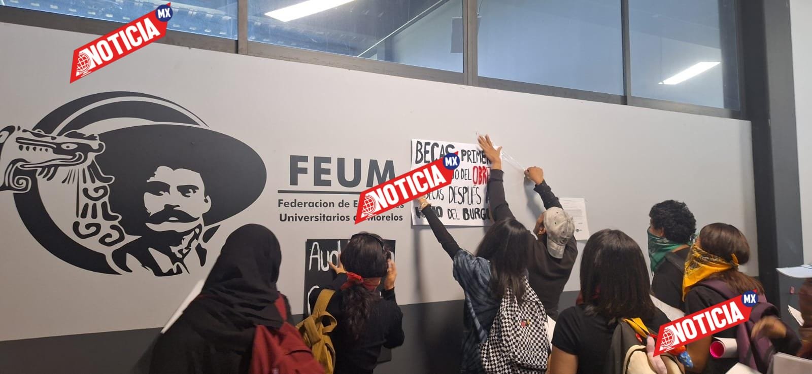 PROTESTAN CONTRA FEUM POR INCUMPLIR ACUERDOS CON ESTUDIANTES